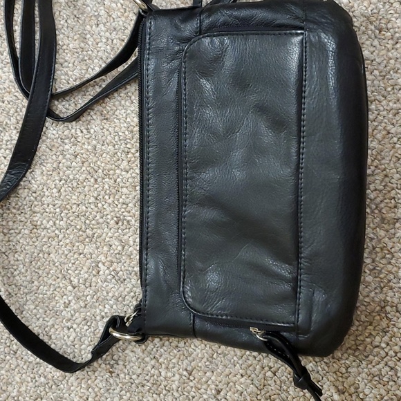 Great American Leather Works 100% Black Leather Purse NWOT - Picture 3 of 8